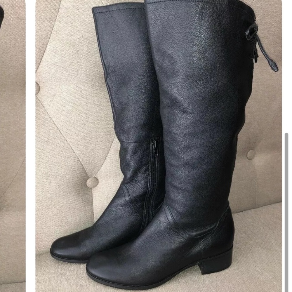Antonio Melani Women’s Riding Boots Lace Up Black 6